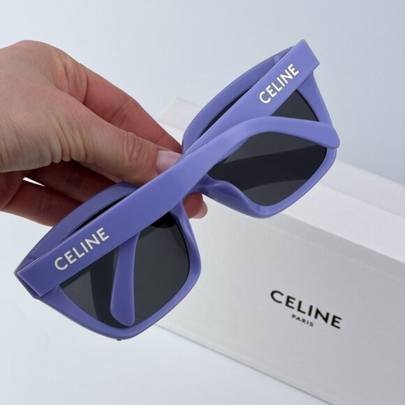 Celine MONOCHROMS Women BRAND NEW Sunglasses Lilac Grey Geometric CL40198F 78A - Picture 3 of 11